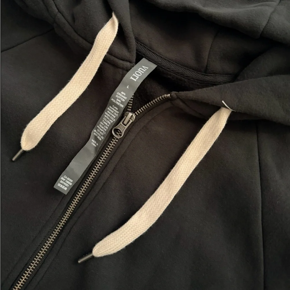 Vuori Restore Oversized Hoodie Women's L Black Zip Up - Picture 3 of 10